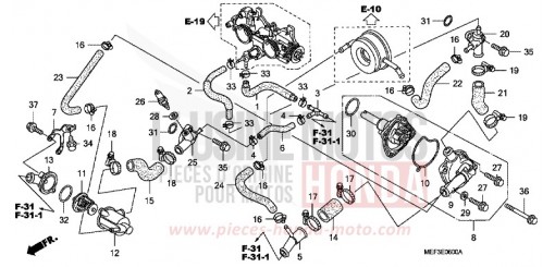 WATER PUMP FJS400D8 de 2008